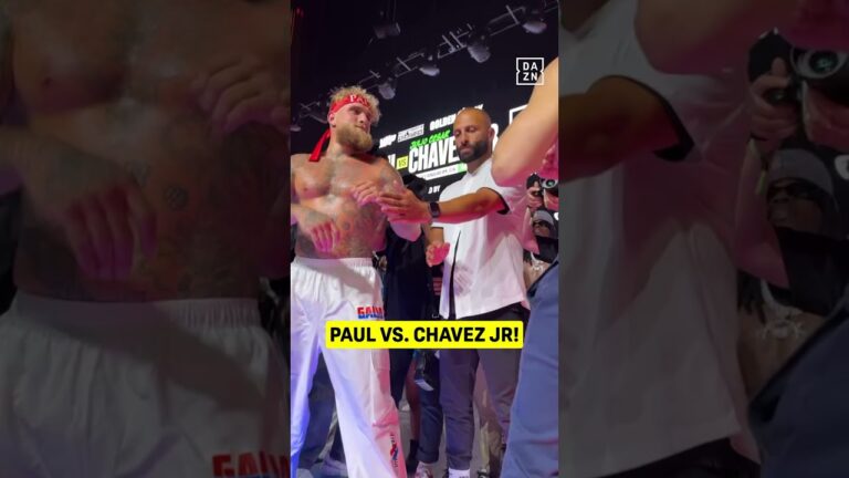 JAKE PAUL VS CHAVEZ JR. FINAL FACE OFF! 🍿🥤