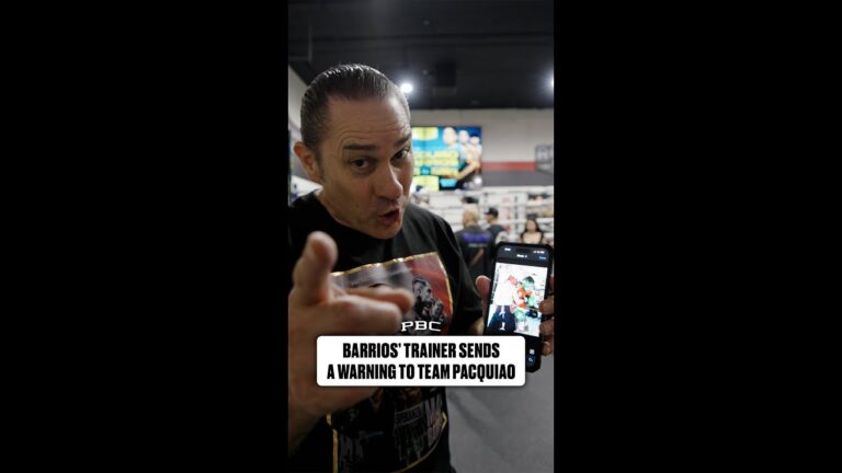 Mario Barrios' Trainer Sends a Stern Warning to Team Pacquiao