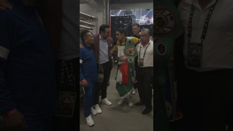 Raul Curiel immediate post fight reaction