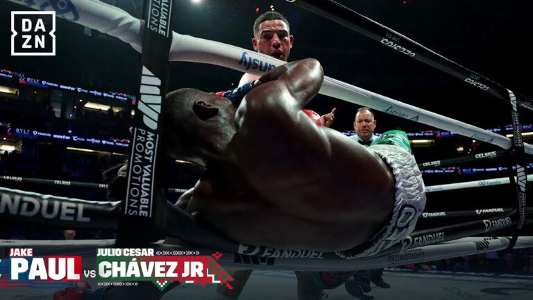 Julian Rodriguez KNOCKS Avious Griffin THROUGH THE ROPES!