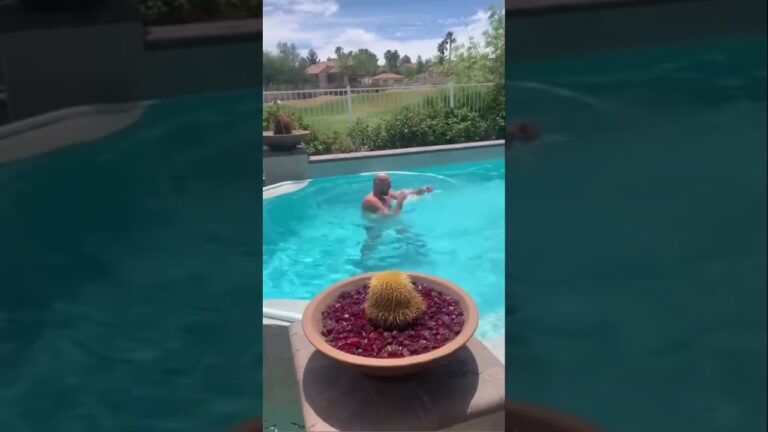 Float like a butterfly, splash like the Gypsy King 😅👑