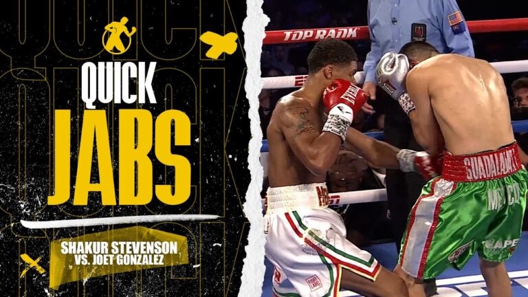 Quick Jabs | Shakur Stevenson vs. Joet Gonzalez (Full Fight)