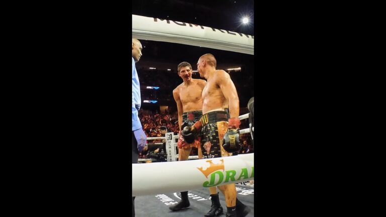 Scenes from the SPLASH ZONE of Tszyu vs Fundora 1