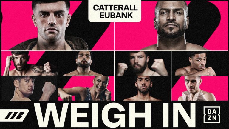 Jack Catterall vs Harlem Eubank Official Weigh In *LIVE* | Matchroom Boxing