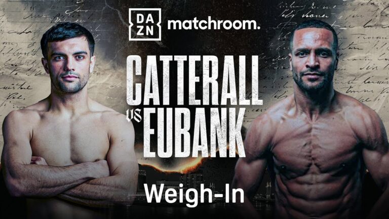 JACK CATTERALL VS. HARLEM EUBANK WEIGH IN LIVESTREAM