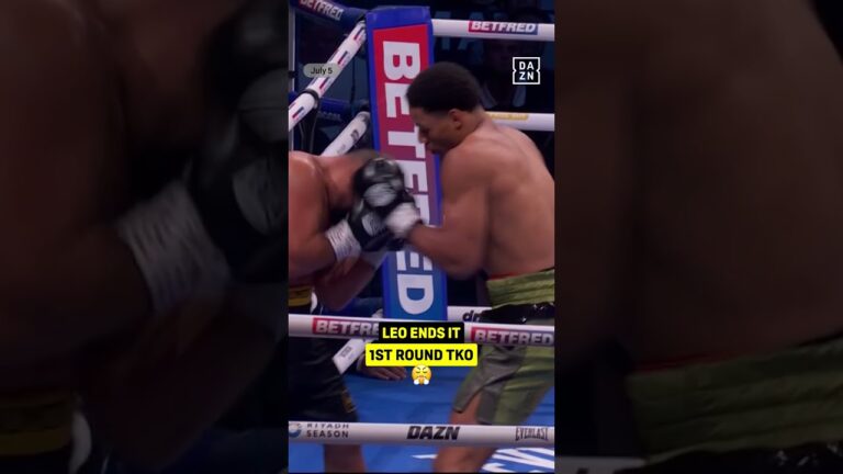 The young superstar Leo Atang is shining bright 🌟 #CatterallEubank | Live NOW on DAZN