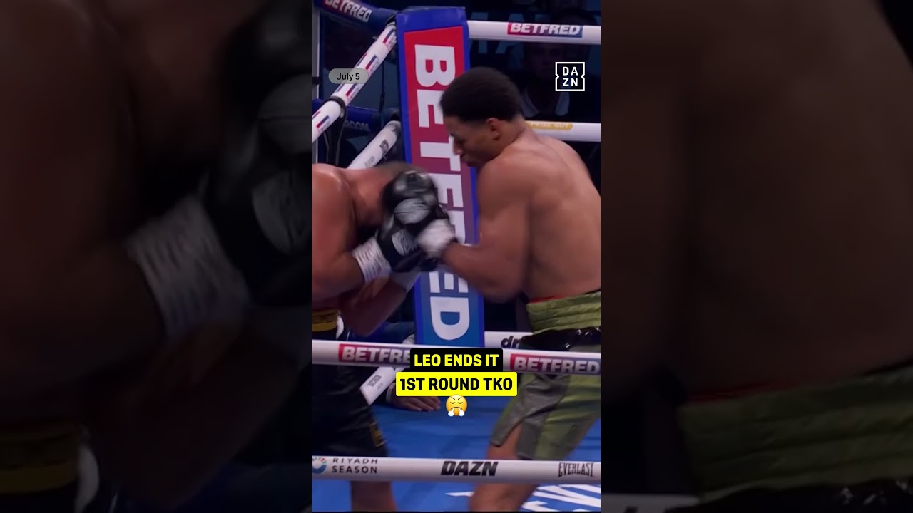 The young superstar Leo Atang is shining bright 🌟 #CatterallEubank | Live NOW on DAZN