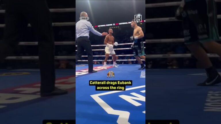 CATTERALL DRAGS EUBANK AROUND THE RING #CatterallEubank