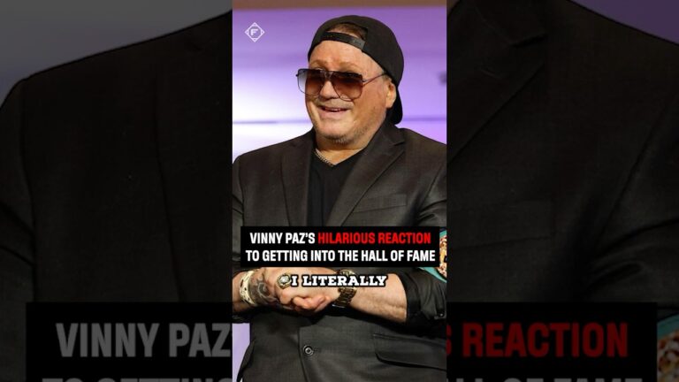 Vinny Paz on his reaction to getting into the Hall of Fame is comedy 🤣