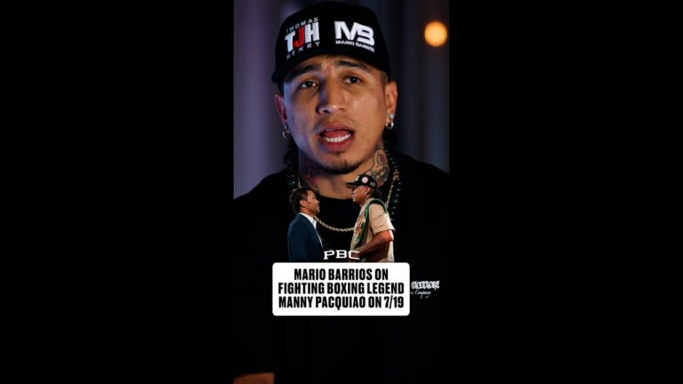 Mario Barrios on Fighting Boxing Legend Manny Pacquiao on July 19