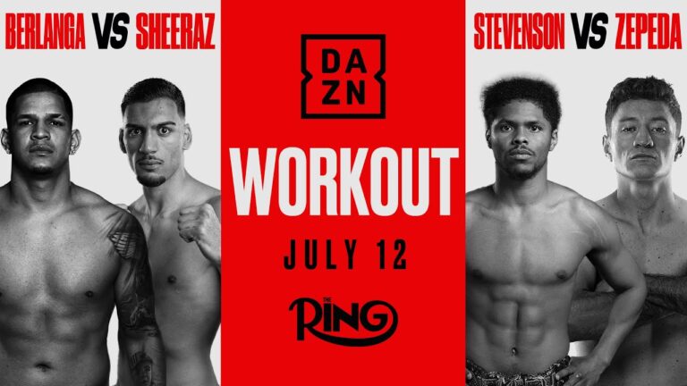 Shakur Stevenson Vs William Zepeda & Edgar Berlanga Vs Hamzah Sheeraz | Workout *Live*
