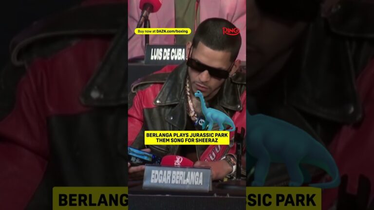 Edgar Berlanga messing with Sheeraz 😂