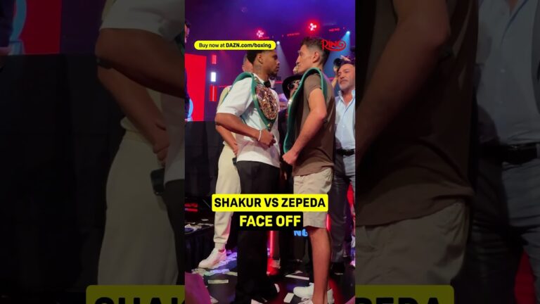 Shakur Stevenson and William Zepeda face off! 🔥 #shorts