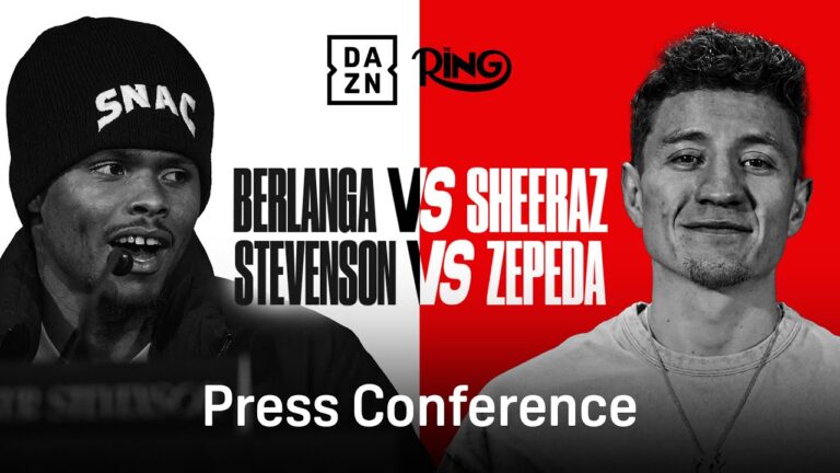 RING III: EDGAR BERLANGA VS. HAMZAH SHEERAZ & SHAKUR STEVENSON VS. WILLIAM ZEPEDA PRESS CONFERENCE