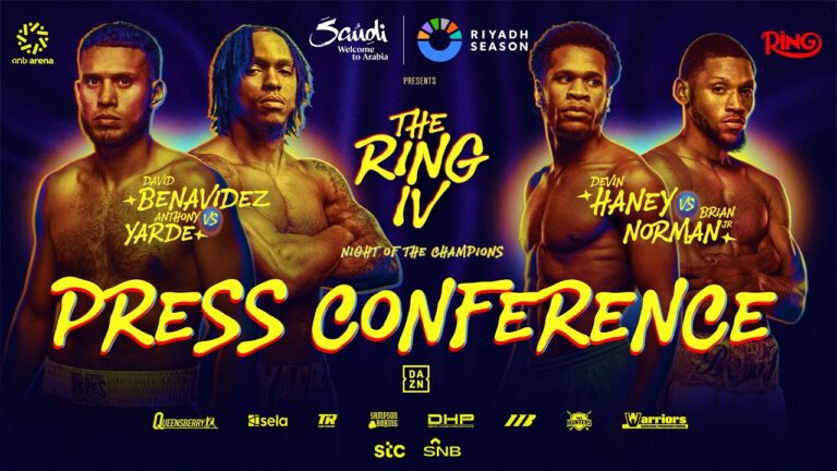 Riyadh Season: Ring IV | David Benavidez v Anthony Yarde, Abdullah Mason v Sam Noakes