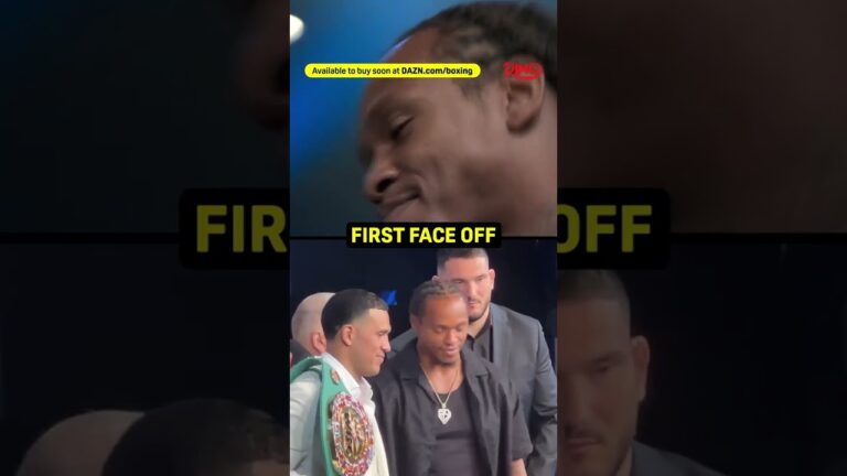 David Benavidez vs Anthony Yarde first face off! 🔥 #shorts