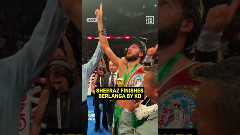 SHEERAZ KO'S BERLANGA IN NEW YORK 🗽 #shorts #BerlangaSheeraz x #StevensonZepeda | @RingMagazine