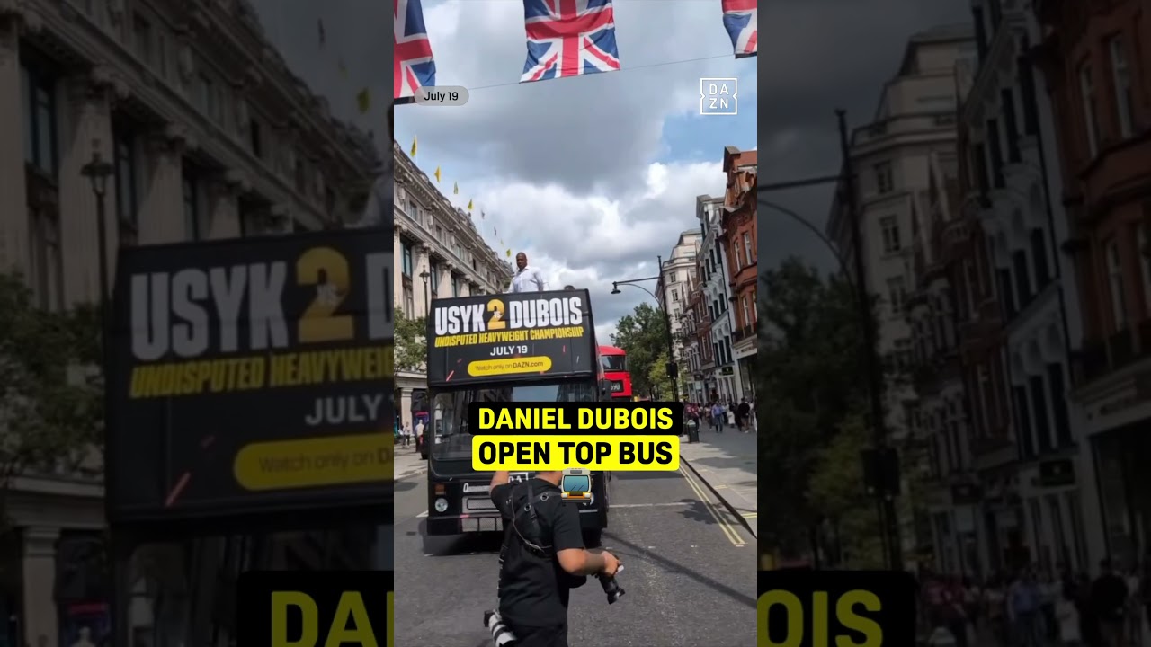 Fight week ready 💪🏻🚍Watch #UsykDubois2 |July 19 live on DAZN Buy now on DAZN.com dazn.com/youtube