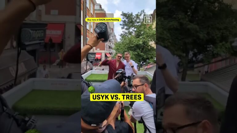 Sharpening up the head movement 🌳👌🏻 Watch #UsykDubois2 | July 19, live on DAZN.