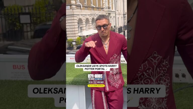 Who knew Oleksandr Usyk was a Harry Potter fan 🪄😅