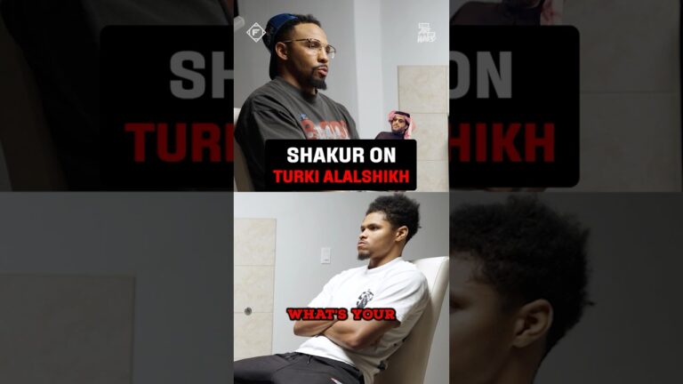 Shakur Stevenson gives Turki Alalshikh his flowers leveling up the game 💯