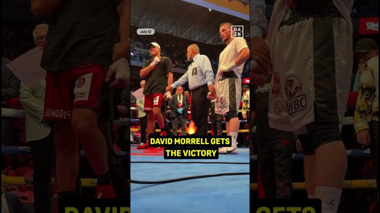 DAVID MORRELL PULLS OF THE VICTORY 🏆 #shorts #BerlangaSheeraz x #StevensonZepeda