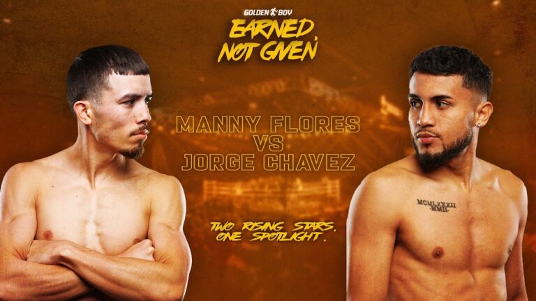 EARNED, NOT GIVEN: Manny Flores vs. Jorge ChÃ¡vez