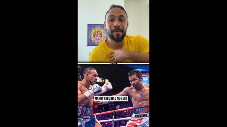 Keith Thurman Reveals His Favorite Manny Pacquiao Moment