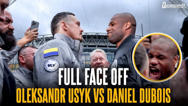 Daniel Dubois ERUPTS at Oleksandr Usyk Outside of Wembley Stadium | FULL FACE OFF 🍿
