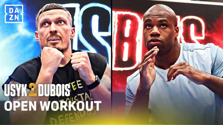 USYK VS DUBOIS 2 | Full Media Workout