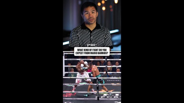 What Pacquiao and Barrios Expect from Each Other? Greatness.