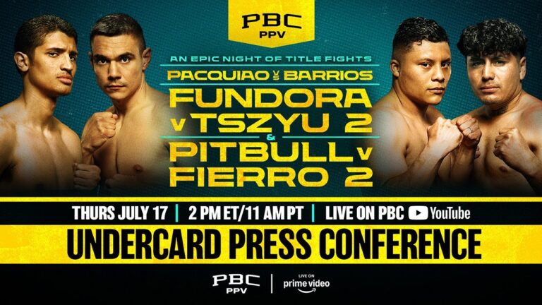 Pacquiao vs Barrios UNDERCARD FINAL PRESS CONFERENCE LIVESTREAM