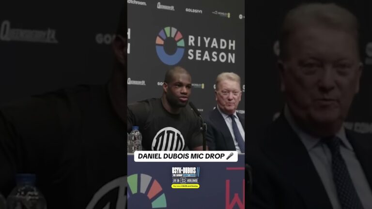 Daniel Dubois dropped an iconic presser line after KOâ€™ing AJ 🤣