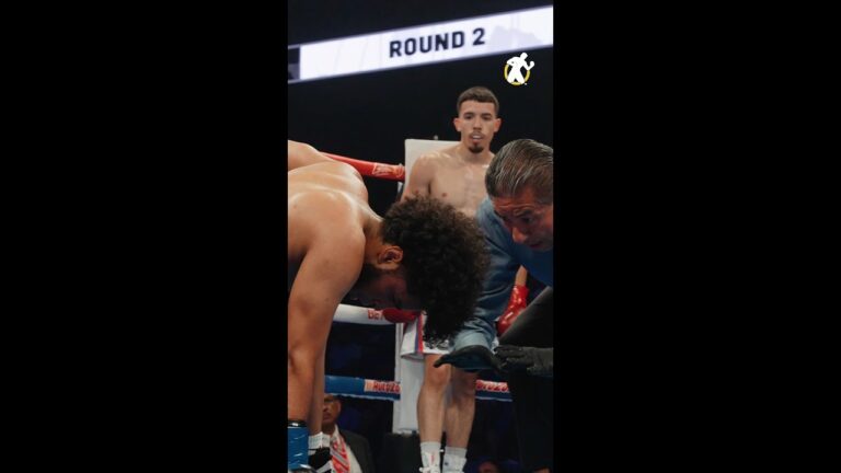 He couldn't beat the count!!