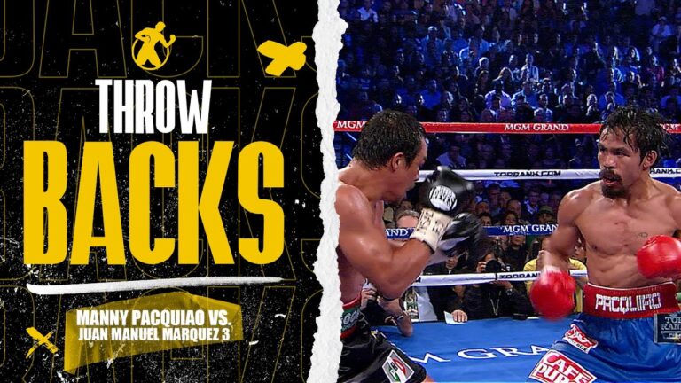 Throwback | Manny Pacquiao vs. Juan Manuel Marquez 3…Fight of the year candidate!