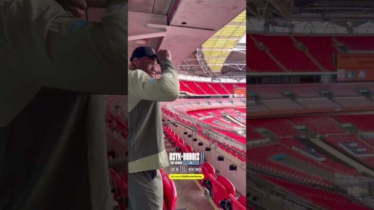 Daniel Dubois scopes out Wembley Stadium 🏟️👀