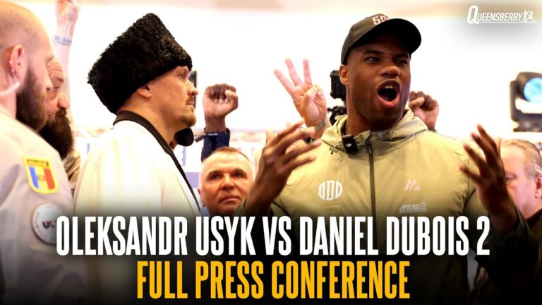 Oleksandr Usyk vs Daniel Dubois Final Press Conference & EXPLOSIVE Face Off 🔥