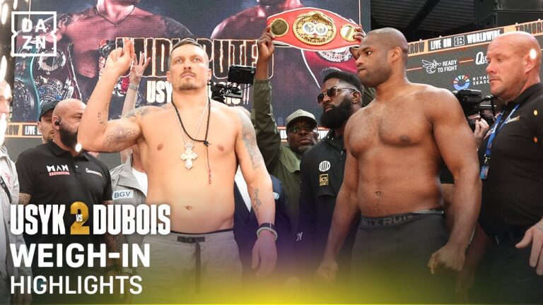 Oleksandr Usyk vs Daniel Dubois 2 | Weigh-In Highlights