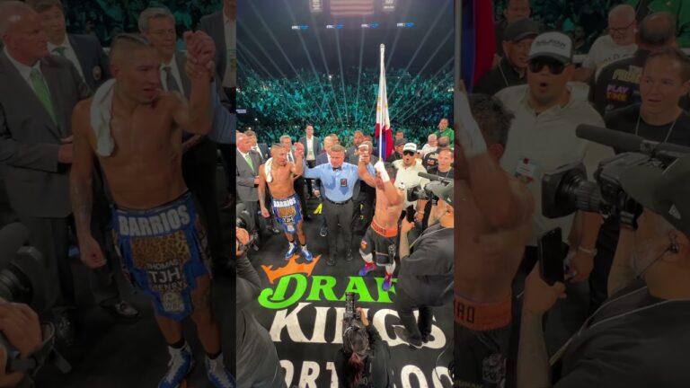 #PacquiaoBarrios ENDS IN A DRAW‼️. WHAT. A. FIGHT. 🔥