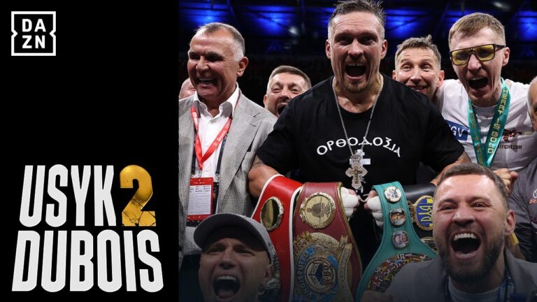 Oleksandr Usyk, Daniel Dubois & Frank Warren Post-Fight Interviews