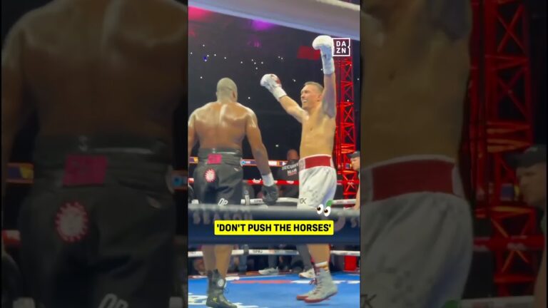 Oleksandr Usyk did WARN YOU! 👀 #shorts