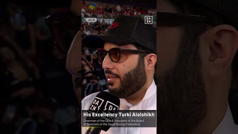 Turki Alalshikh makes Usyk vs. Dubois 2 prediction 👀 #shorts