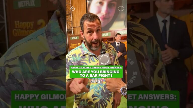 Who would these stars want in their corner during a bar brawl? 🤔 #HappyGilmore2