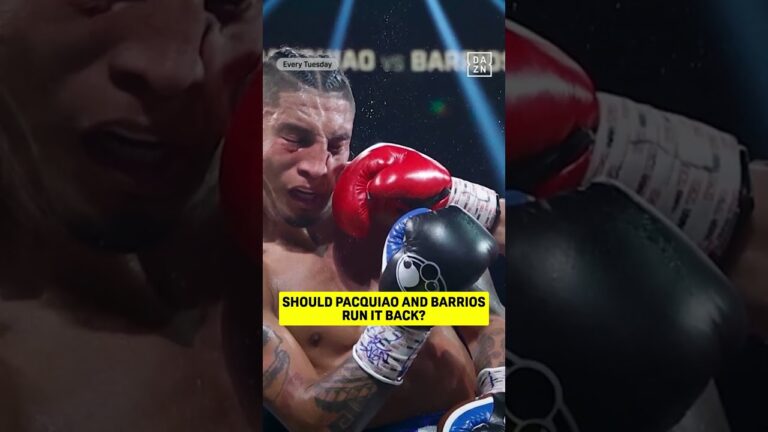 Who do you have if Manny Pacquiao and Barrios have a rematch? 🤔 #shorts