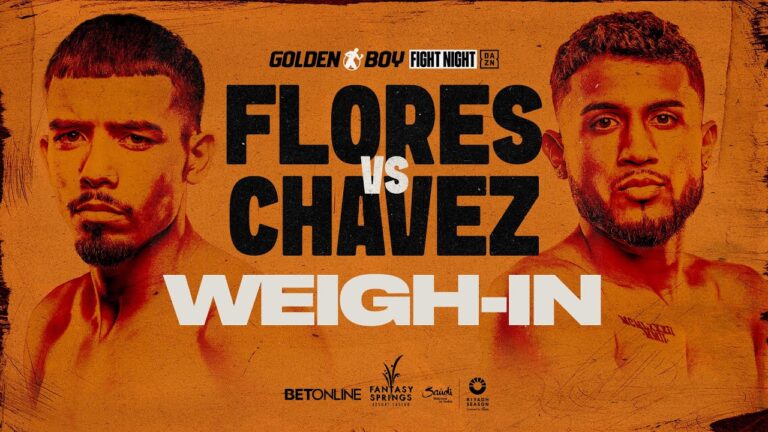 Manuel “Gucci Manny” Flores vs. Jorge â€œEl NiÃ±o Doradoâ€ Chavez | WEIGH IN
