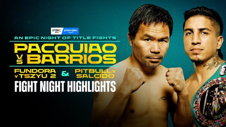 Pacquiao vs Barrios FULL FIGHT NIGHT HIGHLIGHTS: July 19, 2025. | PBC PPV on Prime Video