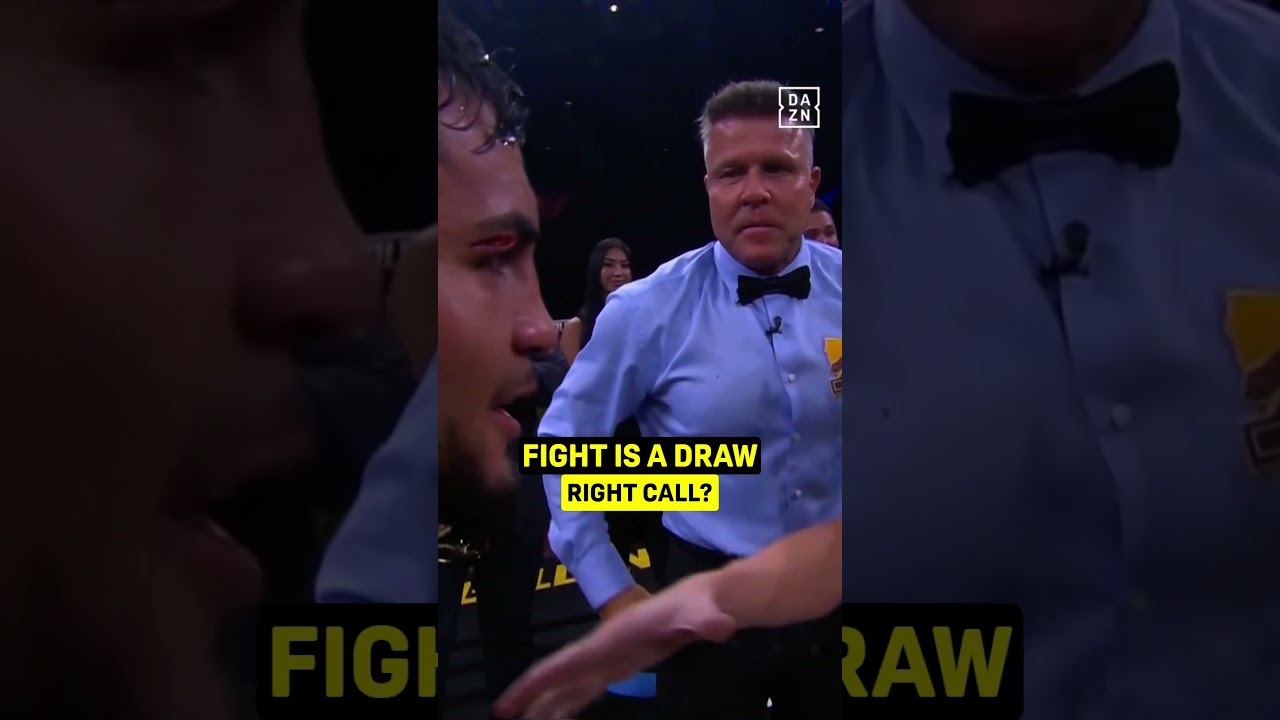 WOW! THE FIGHT IS SCORED A DRAW! Right or Wrong Decision? #shorts