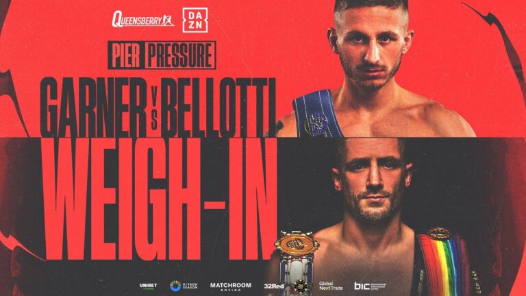 LIVE Weigh-In! Ryan Garner vs Reece Bellotti – Pier Pressure 🏖️