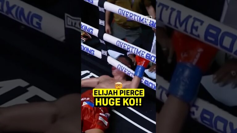ELIJAH PIERCE HUGE KO!! 😱 #shorts