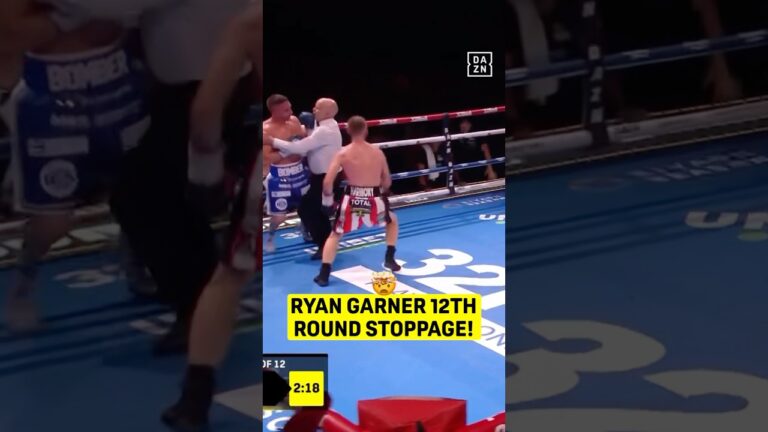 RYAN GARNER 12TH ROUND STOPPAGE! 😱 #shorts